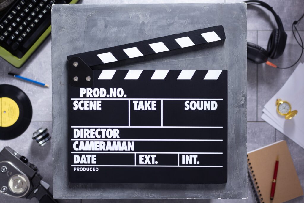 Movie clapboard